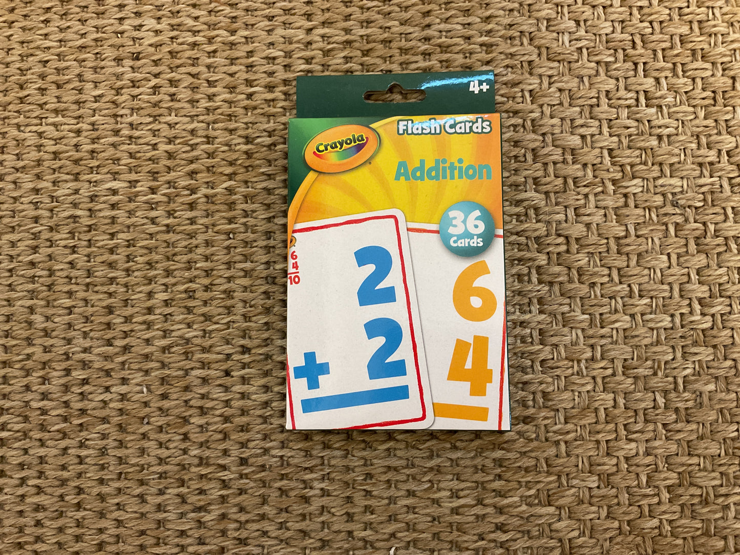 Crayola flashcards addition, 36 cards