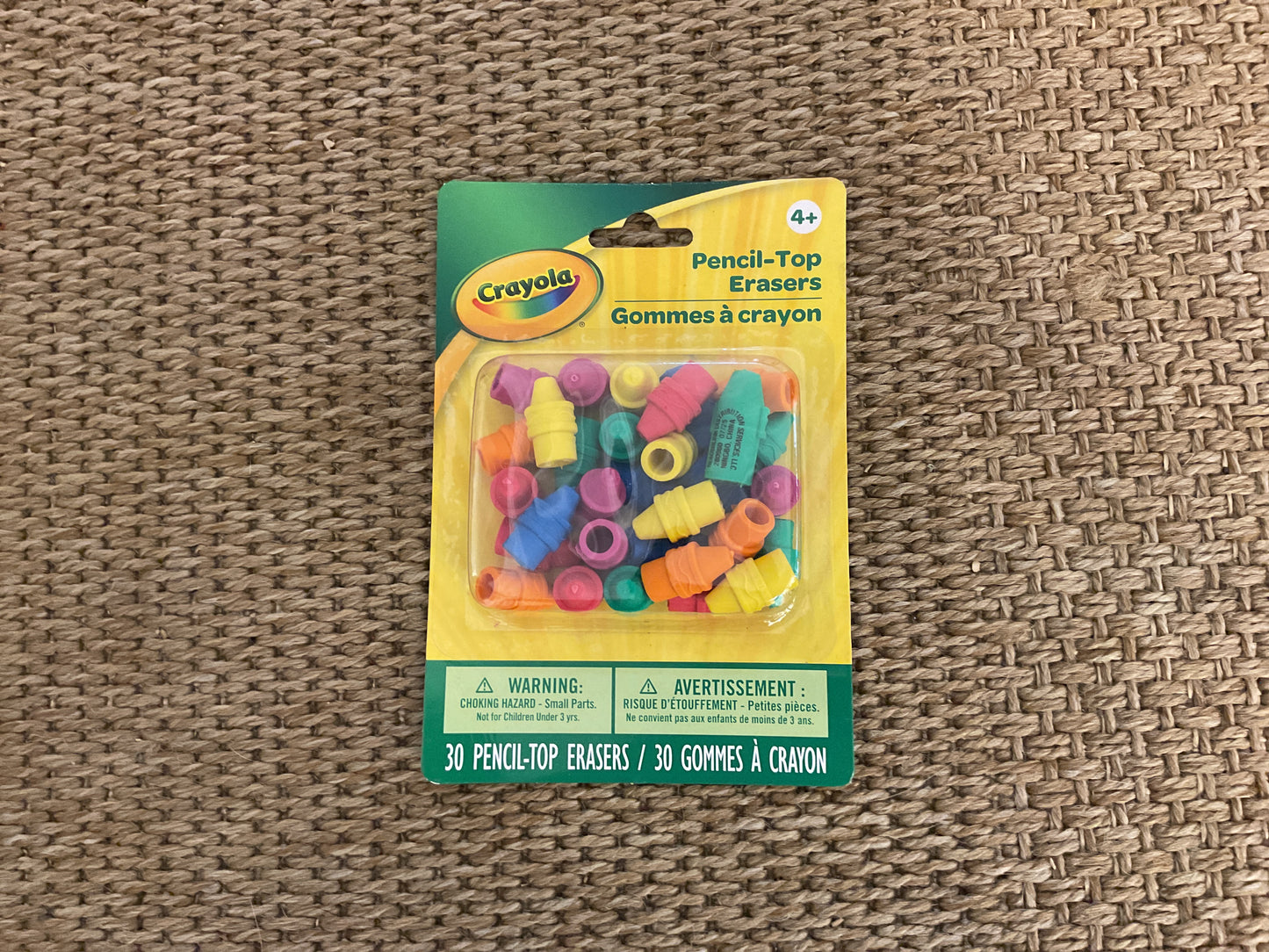 Crayola Pencil Top Erasers