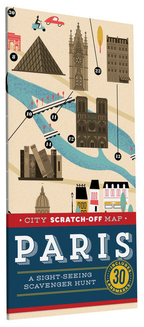 City Scratch-off Map: Paris