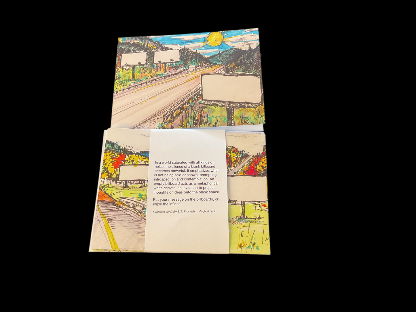 Empty Billboard cards - All proceeds to Stirling Food Bank/Community Cupboard