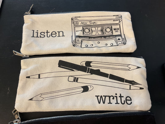 Pencil Cases: Listen, Write, Type