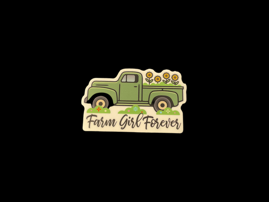 Farm Girl Forever sticker