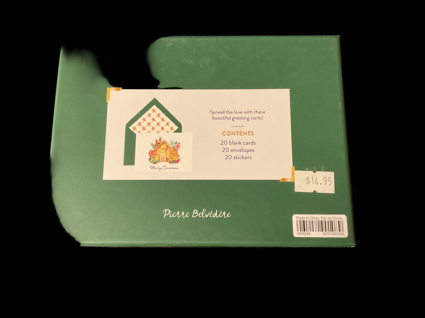 Pierre Belvedere Christmas Cards Gingerbread House