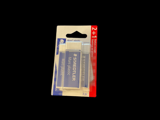 Staedtler Mars Plastic Erasers (3 pack)