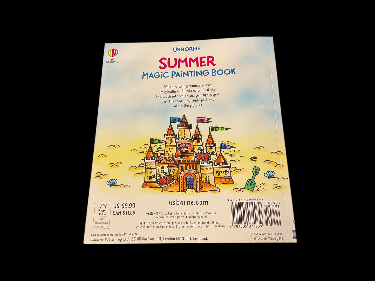 Usborne Summer Magic Painting book