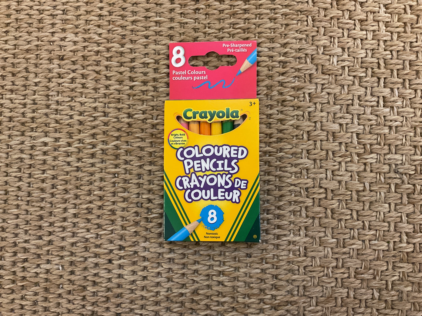 Crayola coloured pencils, pastel colors, pack of eight