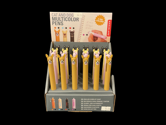 Dog and Cat Multicolour Pens