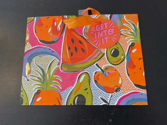 Fruit, Plaid, Thank You Gift Bags