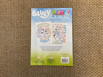Bluey paint with water