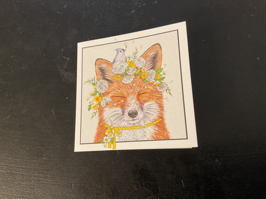 Sugarhouse greetings gift card fox and bird