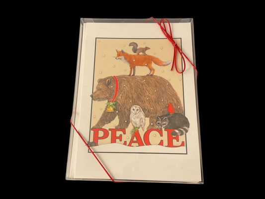 Peace Animals Christmas Cards (Boxed Set of 10)