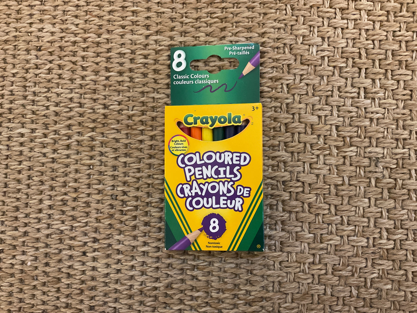 Crayola coloured pencils, pack of eight classic colours