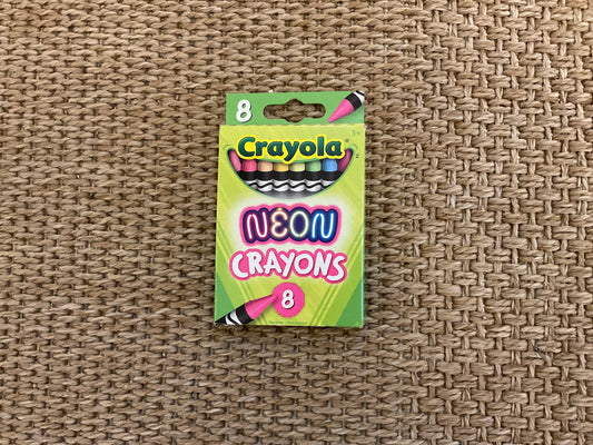 Crayola neon crayons, pack of eight