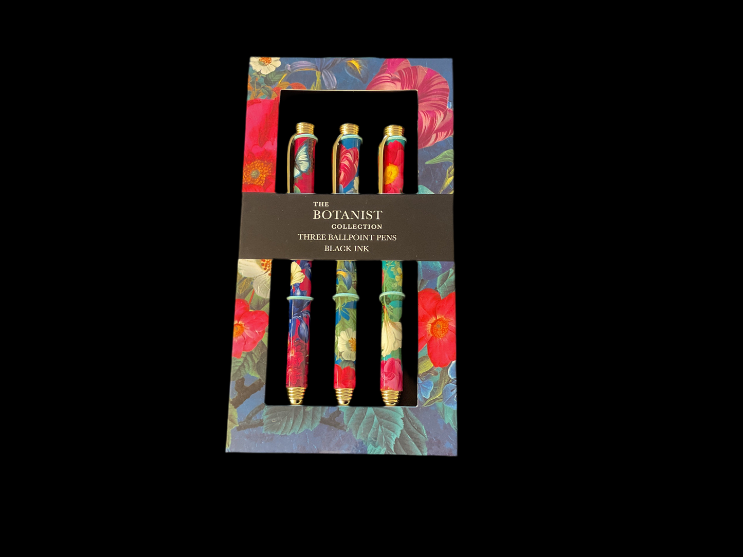 The Botanist Collection Three Ballpoint Pens (Black Ink)