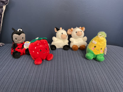 Railfence Bunch Farm Animal Plush Toys