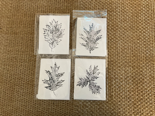 Oak Lake Leaves Cards