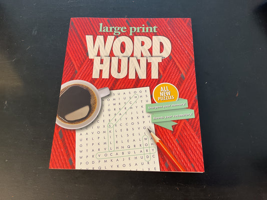 Word Hunt Large Print (Red)