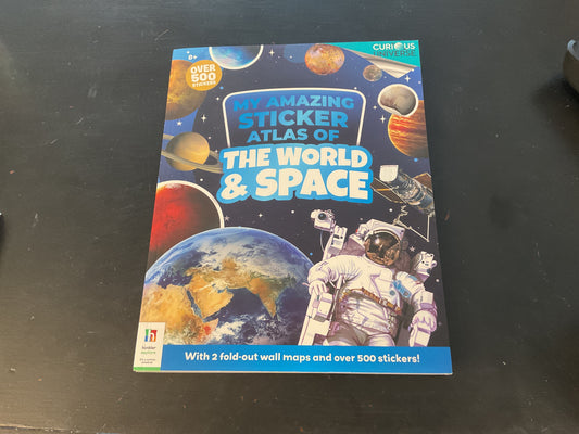 My amazing sticker Atlas of the world and space