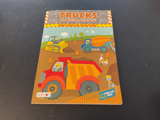 Trucks and Things That Go Colouring Book