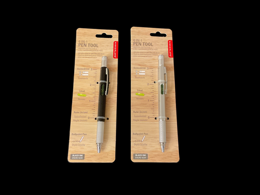 Pen multi function black or silver
