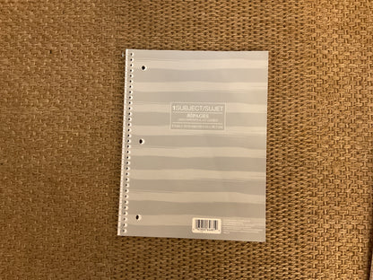 1 subject notebook