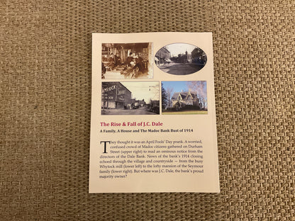 The Rise and Fall of J.C. Dale : a family, a house and the madoc bank bust of 1914.