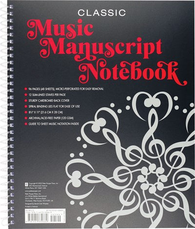 Music Manuscript Notebook (Classic)