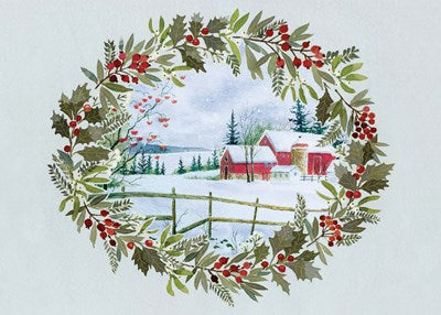 Winter Holly Deluxe Boxed Holiday Cards