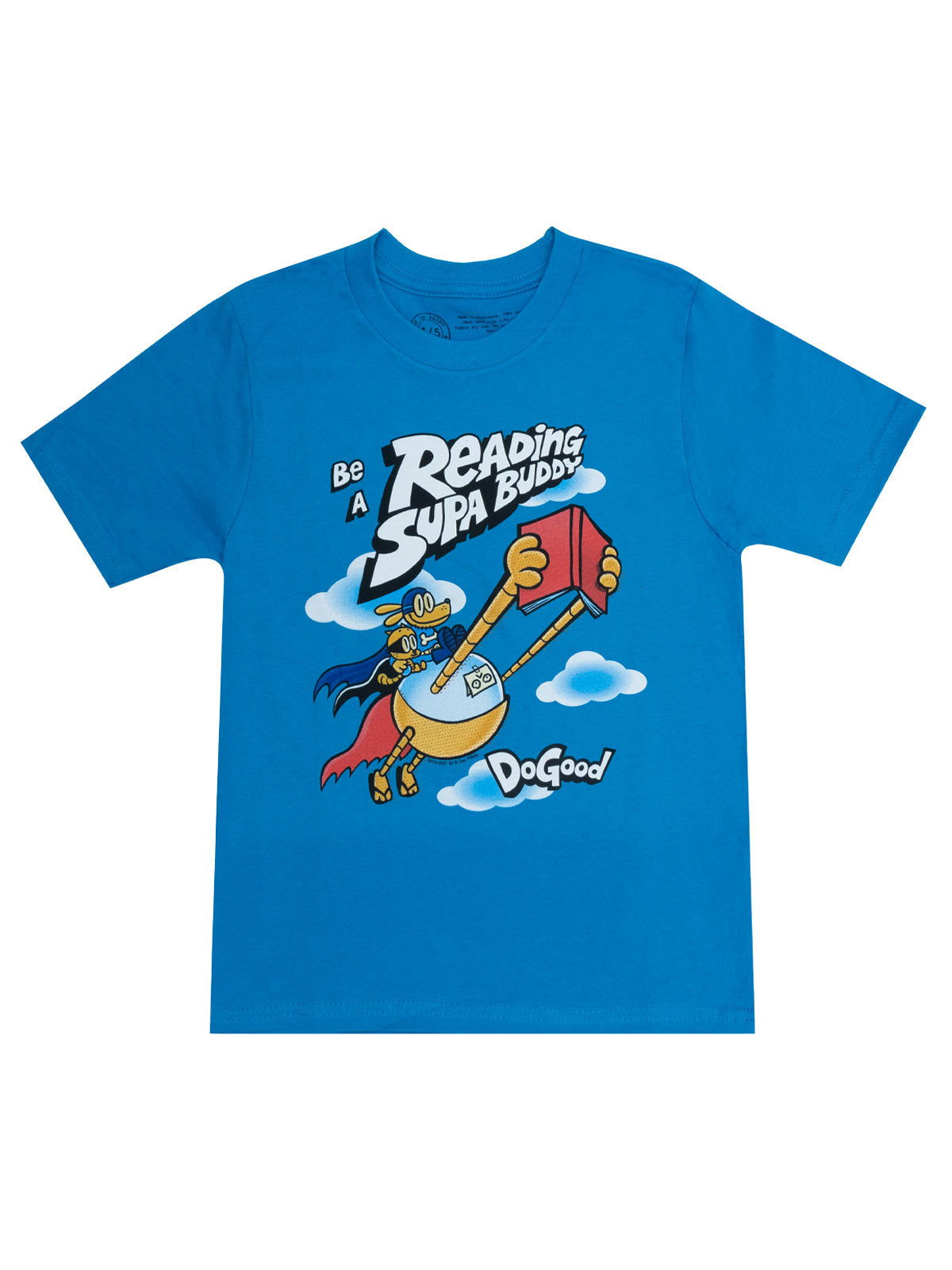 Dog Man: Be a Reading Supa Buddy Kids' T-Shirt - 8 Yr