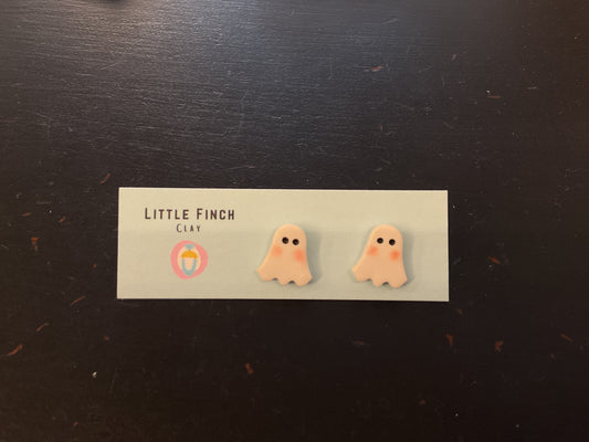 Little Finch blush ghost earrings