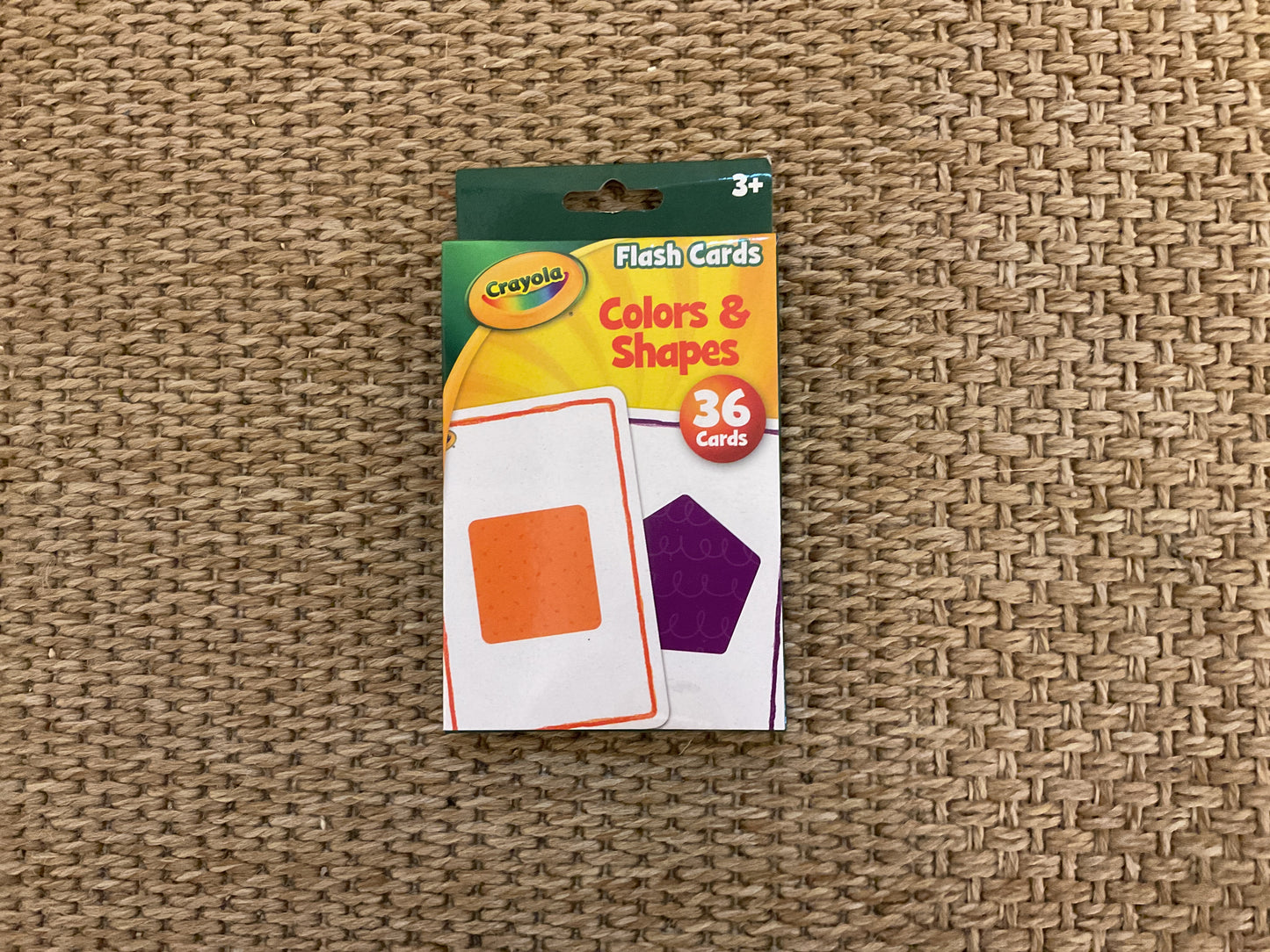 Crayola flashcards colours and shapes 36 cards