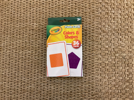 Crayola flashcards colours and shapes 36 cards